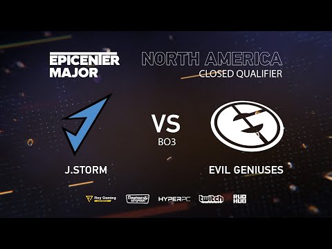 J.Storm vs Evil Geniuses, EPICENTER Major 2019 NA Closed Quals , bo3, game 1 [4ce & Lex]