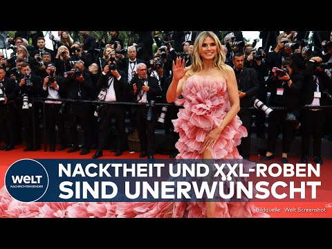DRESSCODE IN CANNES: Weniger Haut, mehr Stil – Heidi Klum trotzt mit Schleppe dem neuen Regelwerk!
