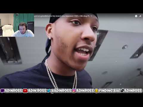 Adin reacts to Adin Brings Lil tecca, Silky Annoying And RaysCorruptedMind to his mansion