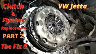 How To Replace a Clutch Kit and Flywheel On a VW Jetta TDI / Manual Transmission Removal PART 2