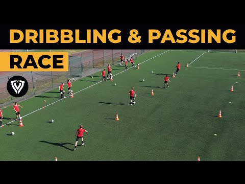 Fun Dribbling & Passing Race | Soccer Drills - Football Exercises