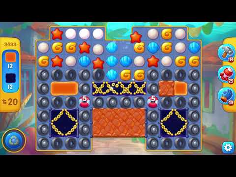 Fishdom 3433 Hard Level - NO BooSTERS