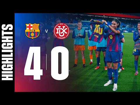 LIGA F | FC BARCELONA 4 vs 0 DUX LOGROÑO 🔵🔴