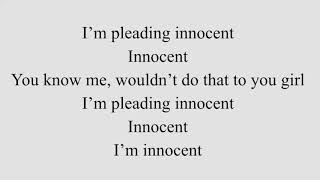 Innocent Written by Bruno Mars - Lyric Video (studio version)