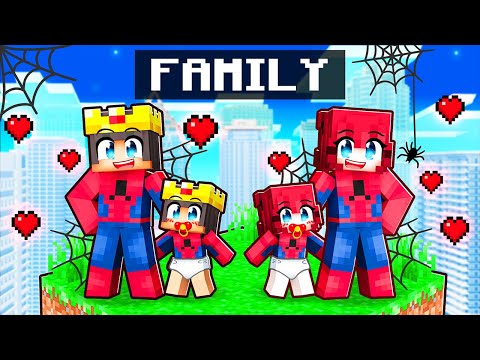 EPIC! Superhero Family in Minecraft!!