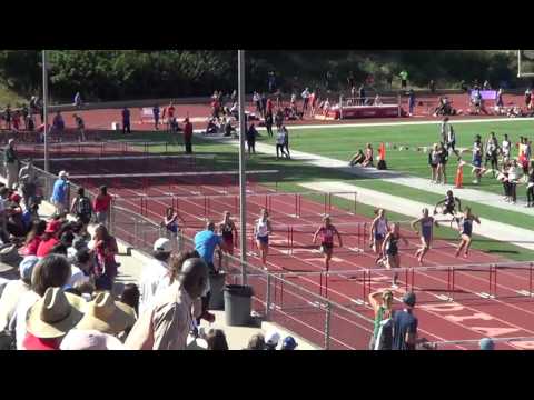 A Parsons & A Revollar - VarG 100m Hurdles at OC Championships 4-23-16