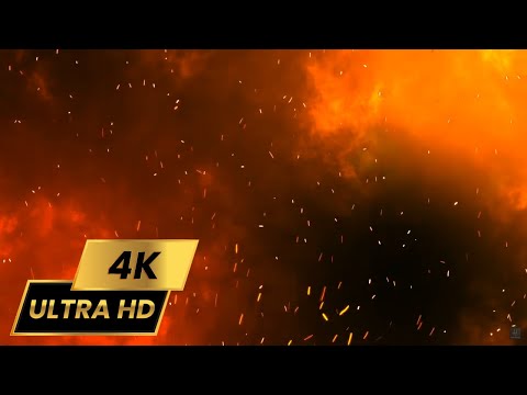 4K Floating Embers 🔥 | 1 Hour Fire Sparks & Cozy Atmosphere