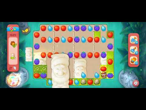 Gardenscapes Level 1584 [No booster] [Hard Level] #androidgameplay #powerseekers #gardenscapesgame