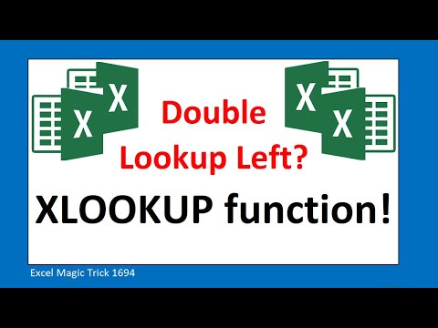 XLOOKUP or VLOOKUP Dynamic Arrays to Deliver Table of Lookup Values – Excel Magic Trick 1611