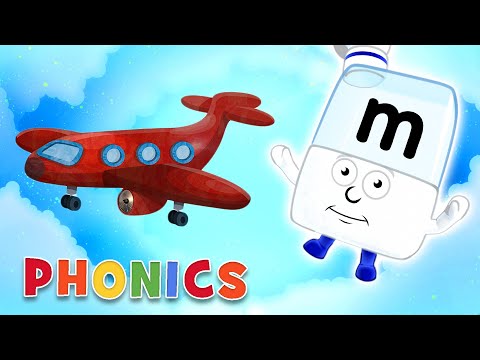 フォニックス - 読解力を身につける｜中レベルの単語｜アルファベットブロック (Phonics - Learn to Read | Medium Level Words | Alphablocks)