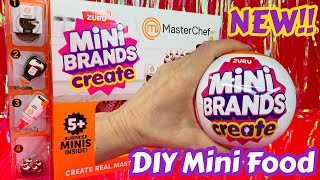 NEW!! Zuru Mini Brands Create MasterChef!! DIY Miniature Food