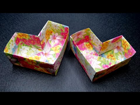 Origami Heart Box | How To Make a Paper Heart Box
