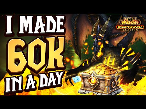 WoW Cataclysm Classic - Make 60k Gold IN ONE DAY