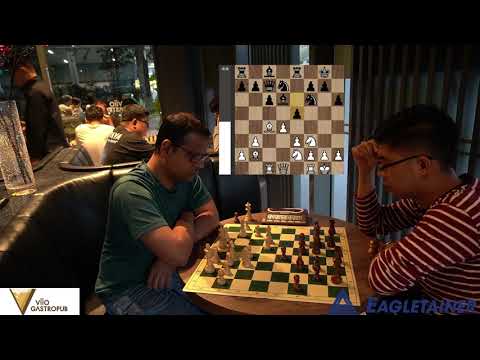 Pub Chess Blitz in Singapore! Missed Fork Sealed the Game | Semi Slav Opening