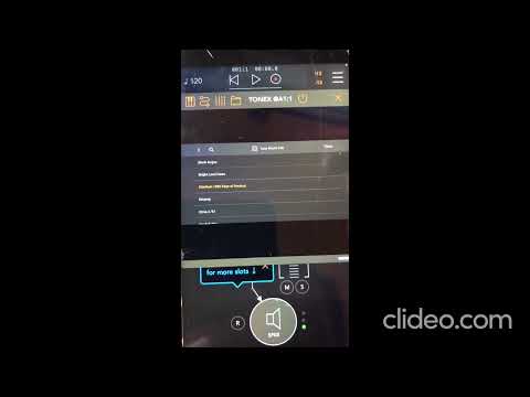 How to use IK Multimedia Tonex for iOs and change presets via AUM