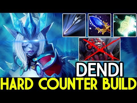Dendi [Drow Ranger] Hard Counter Build VS Broodmother What a Game 7.21 Dota 2