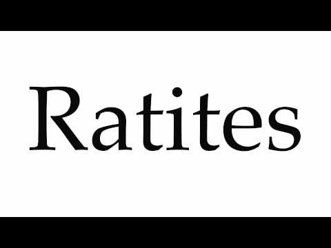How to Pronounce Ratites