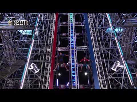 Michael Torres and Ethan Swanson on the Giant Spider Climb - American Ninja Warrior All Stars 2020
