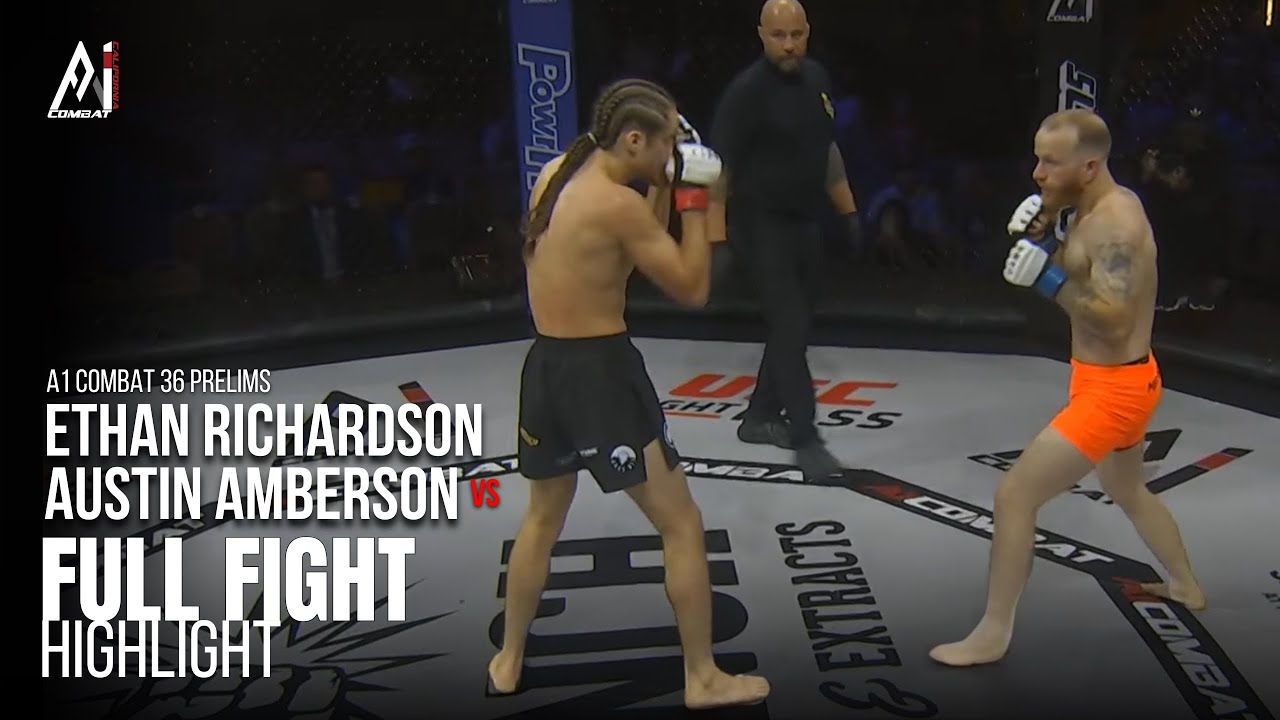 Ethan Richardson vs Austin Amberson | Amateur Bantamweight Bout | A1 Combat 36 Prelims