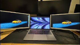 Laptop Screen Extender, 15 6 Portable Monitor, FHD 1080P IPS 360° Rotation Screen Triple Monitor Lap