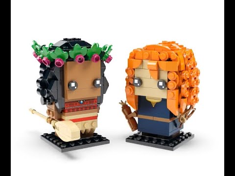 Vidéo LEGO BrickHeadz 40621 : Vaiana et Mérida