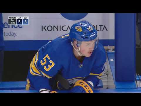 Brandon Tanev and Jeff Skinner Bench Exchange  |  Seattle Kraken vs Buffalo Sabres 11/29/21