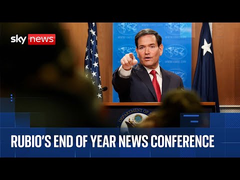 Rubio talks Venezuela, Russia-Ukraine and Gaza during end of year address