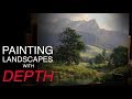 How To Paint LANDSCAPES With DEPTH Atmospheric PERSPECTIVE