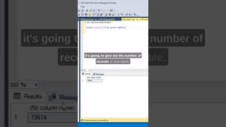 #SQL Using Count With Distinct. #datascience #databasemanagement #mssql 