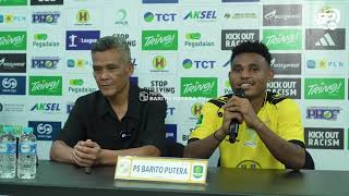 Download lagu Post-Match Press Conference: PS Barito Putera 3 - 2 Persipura Jayapura mp3