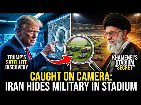 IRAN HID ITS MILITARY VEHICLES INSIDE A STADIUM — THE SATELLITE IMAGE THAT SAYS IT ALL