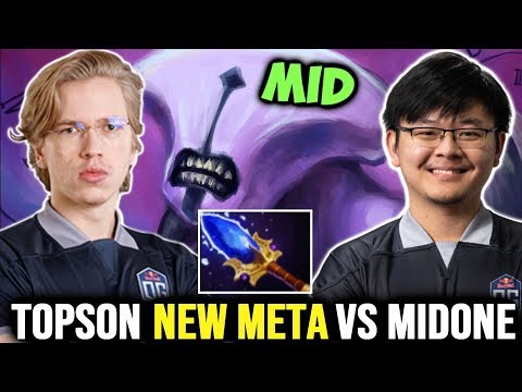 Topson VS MidOne | New Meta Mid Void with Scepter Dota 2