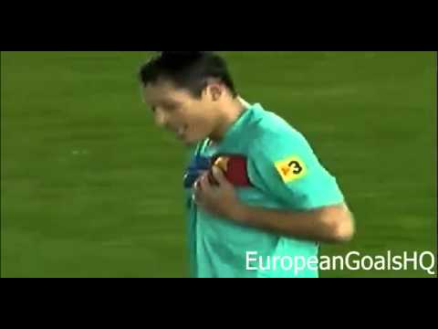 Barcelona vs Almeria 3-0 Adriano Goal - Copa Del Rey SF [30/01/2011]