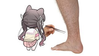 a - Plucking your leg hair one by one.