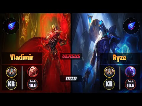 Challenger VLADIMIR [Phase Rush] (Mid) VS  RYZE - Challenger KR Patch 10.6