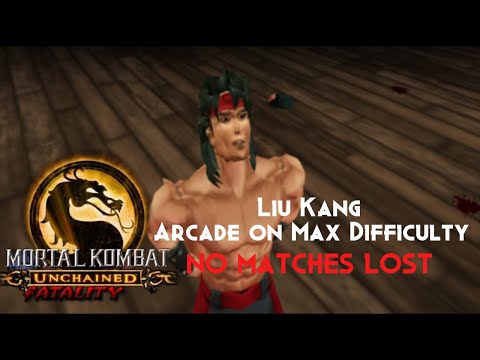 Mortal Kombat Deception(Unchained)Liu Kang Arcade on MAXIMUM DIFFICULTY NO MATCHES LOST