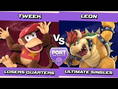 Port 6 Losers Quarters - Tweek (Diddy Kong) Vs. LeoN (Bowser) SSBU Ultimate Tournament