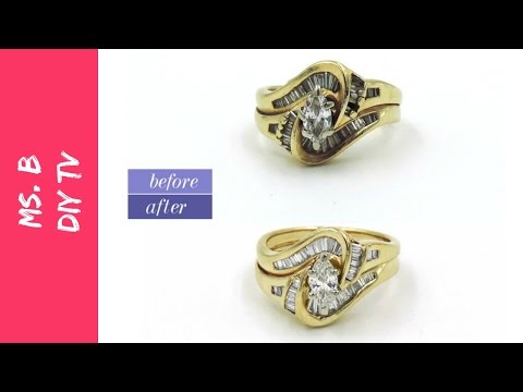 A simple way to clean your gold and diamond jewelry at home