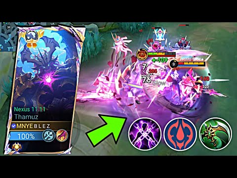 THAMUZ NEXUS 11.11 VS ALPHA REVENANT OF ROSESR!! (THAMUZ NEW GAMEPLAY REVAMP!) - MLBB
