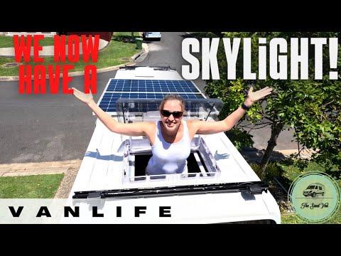 Installing a SKYMAXX LX ROOF LIGHT on a campervan | MAXX AIR FAN installation | SPRINTER T1N