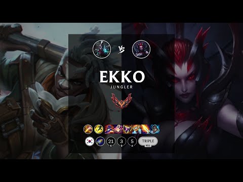 Ekko Jungle vs Elise - KR Grandmaster Patch 12.19