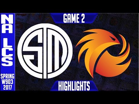 TSM vs Phoenix 1 Highlights Game 2 - NA LCS W9D3 Spring 2017 - TSM vs p1 G2