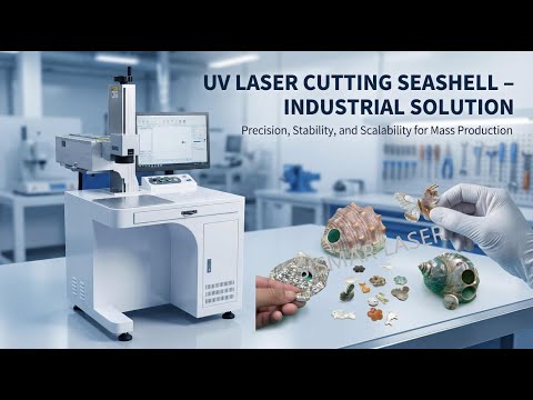UV laser cutting shell jewelry pieces
