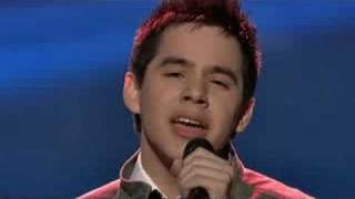 David Archuleta singing "Think of Me" by Andrew Lloyd Webber