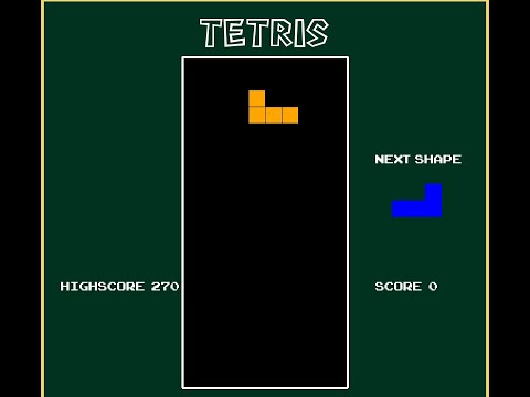 Simple Tetris Game using Pygame in Python