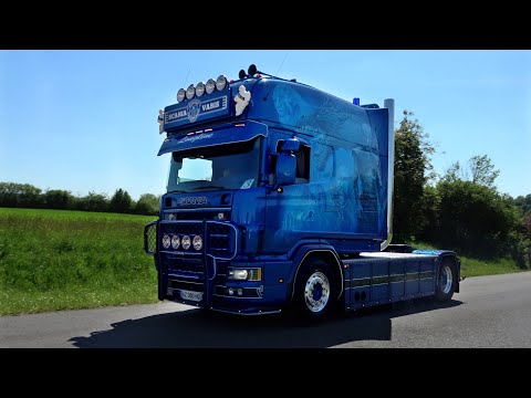 Trucker Festival Thal-Drulingen 2024 | French Truckshow with Scania V8 Longline open pipes sound
