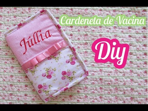 Como Fazer Capa de Caderneta de Vacinação - tutorial to make a health book cover #4