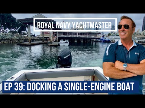 Docking a SINGLE Engine Boat, PRACTICE This Maneuver!