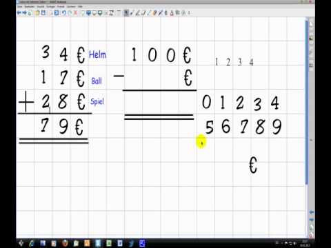 schriftliches Subtrahieren mit mehreren Zahlen