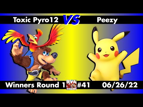 RVA Smash #41: Toxic Pyro12 (Banjo-Kazooie) vs Peezy (Pikachu) - Winner's R1 - Smash Ultimate SSBU